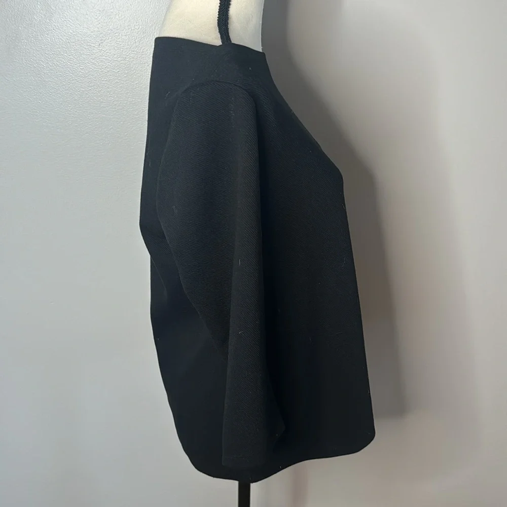 ***Ann Taylor Factory Women’s Black Boat Neck 3/4 Sleeve Top Sz M - Picture 2 of 5